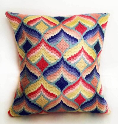 Appletons Ice Cream Bargello Long Stitch Cushion Kit - 40cm x 40cm