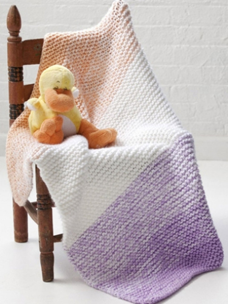 Soft n Simple Baby Blanket in Caron Simply Soft Downloadable