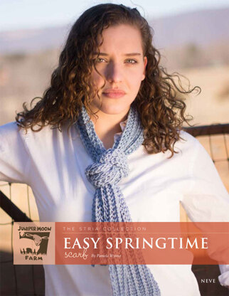 Easy Springtime Scarf in Juniper Moon Farm Neve - Downloadable PDF