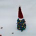 Crochet Christmas tree hedgehog