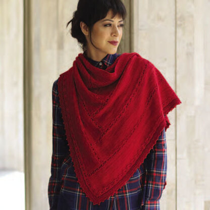 Wellingborough Shawl in Malabrigo Sock - Downloadable PDF