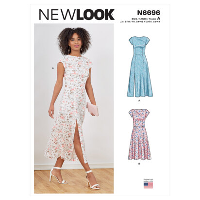 New Look N6696 Misses' Dresses N6696 - Paper Pattern, Size A (6-8-10-12-14-16-18)