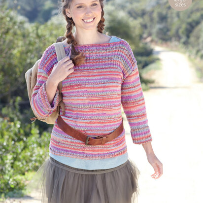 Ladies Sweater in Sirdar Crofter DK - 7165 - Downloadable PDF