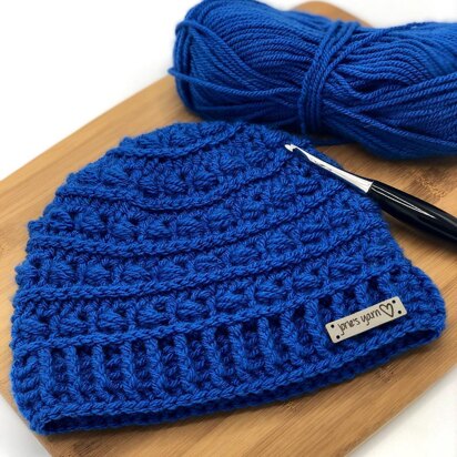 Lines & Puff Beanie