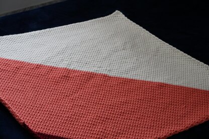 Sideways single crochet blanket