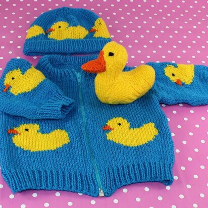 Baby Rubber Ducky Bomber Jacket, Beanie & Toy