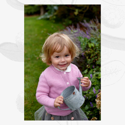 Isabelle Cardigan - Knitting Pattern For Kids in Willow & Lark Nest