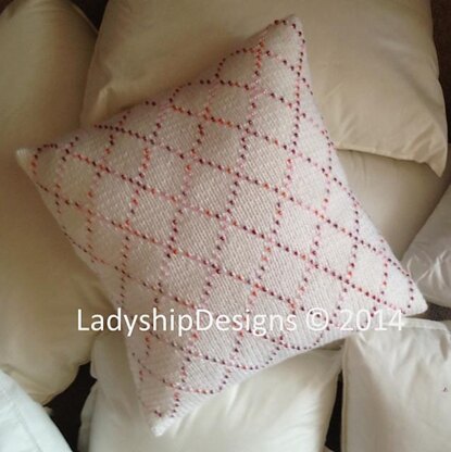 Beaded Diamonds Pillow Cover