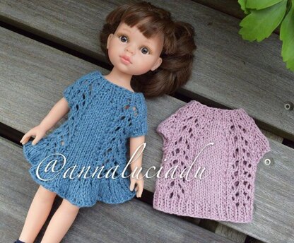 Knitting doll dress