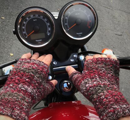 Speed Bump Fingerless Mitts