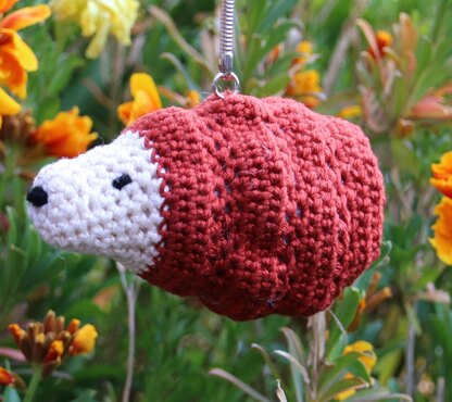 Amigurumi Hedgehog Keyring