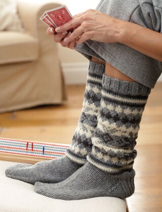The Fair Isle Sock in Patons Classic Wool Worsted