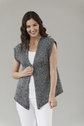 Woodley Vest in Cotton Classic Twist in Tahki Yarns - TAH-PATWOOVES-D - Downloadable PDF