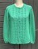 Raglan Cardigan with Eyelet Motifs