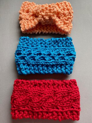 Trio of Super Chunky Headbands