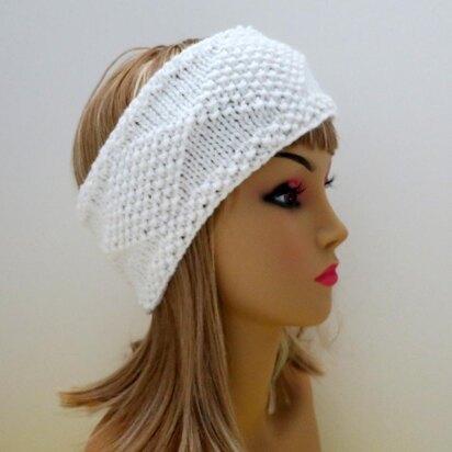 Headband    Diamonds in the Snow - knitting pattern