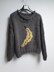 Super chunky jumper with banana motif
