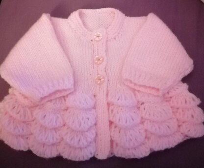 Baby Knitting Pattern 'Orla' Ballet Dress, Cardi and Shoes