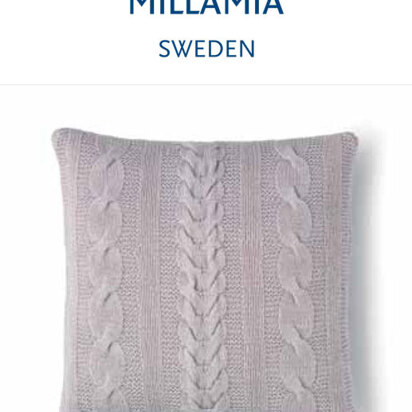 "Mossa Cushion" - Cushion Knitting Pattern For Home in MillaMia Naturally Soft Merino