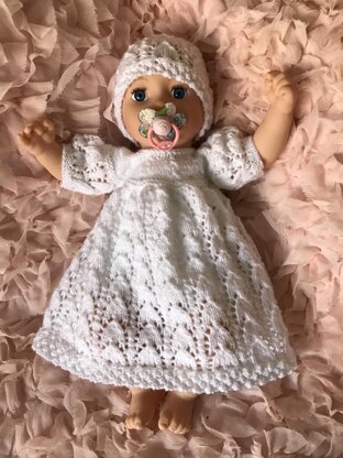 P54 Dress and Hat with Bobble Edging