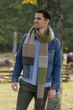 Men's Scarf Shelter in Universal Yarn Deluxe Worsted -  Downloadable PDF