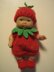 5" Berenguer Doll Strawberry Outfit