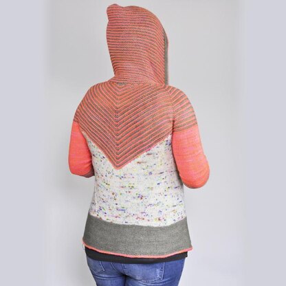 Hoodie Strickjacke