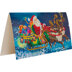 Crystal Art Santa's Sleigh, 11x22cm Card Diamond Painting Kit