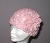 Pink Vintage Look Flower Hat