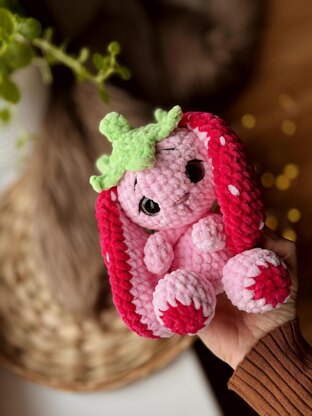 Strawberry bunny snuggler