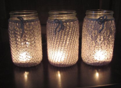 Lace Votive Cozies