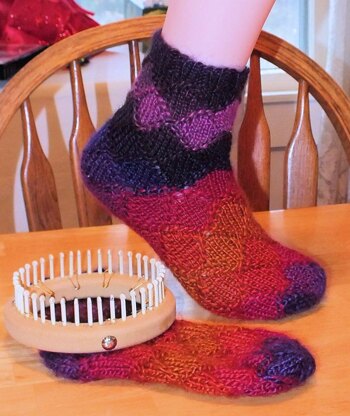 Faux Entrelac Socks