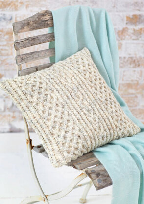 Knitted Cushion Covers in Hayfield Aran with Wool 100g - 7260 - Downloadable PDF