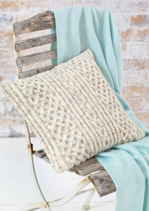 Knitted Cushion Covers in Hayfield Aran with Wool 100g - 7260 - Downloadable PDF