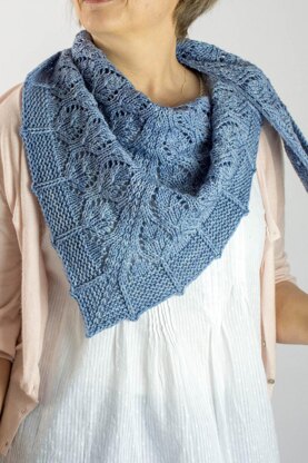 Now and Forever Shawl Knitting pattern by Kelene Kinnersly | LoveCrafts