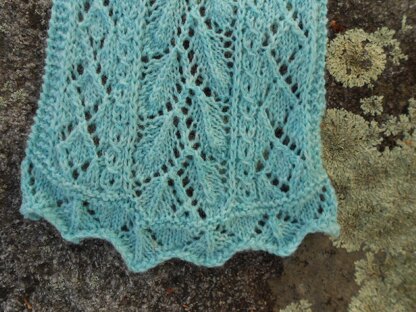 Mint Leaf Lace Scarf