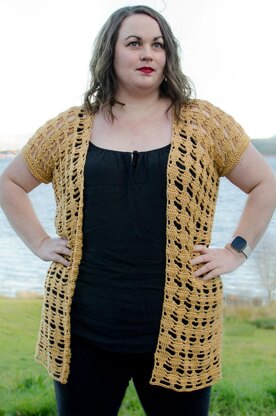 Hexagon Lace Cardigan