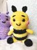 Crocheted bee.