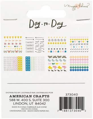 American Crafts Maggie Holmes Day-To-Day Planner Mini Sticker Book 249/Pkg - Book 3