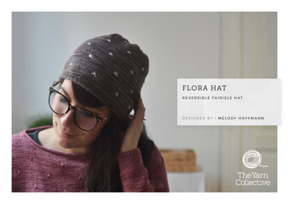 Flora Hat by Melody Hoffmann - Hat Knitting Pattern For Women in The Yarn Collective