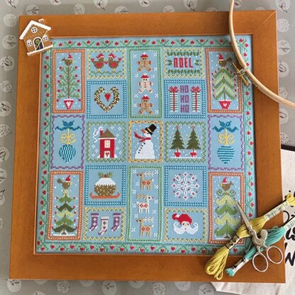 Historical Sampler Company Snowman Cross Stitch Kit