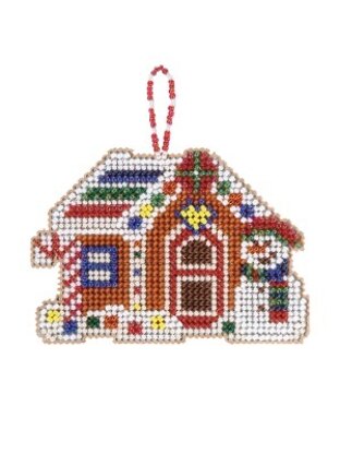 Mill Hill Gingerbread Cabin Cross Stitch Kit - 3.5in x 2.5in