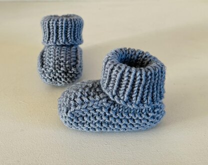 Baby Seed Stitch Booties 0-3 & 3-6 Months