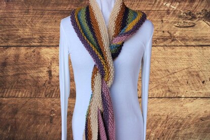 Long Striped Scarf