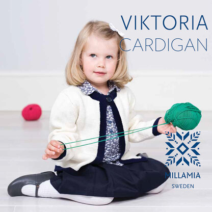 "Viktoria Cardiagn" - Cardigan Knitting Pattern For Girls in MillaMia Naturally Soft Merino