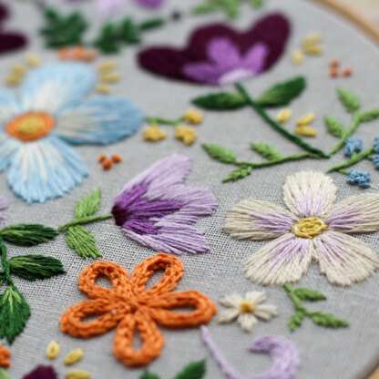 Hope and Hart - Penelope - Beginner Friendly Modern Floral Embroidery Pattern