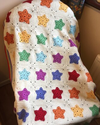 Rainbow of Stars Blanket