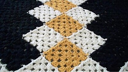 Double Irish Chain Granny Square Blanket