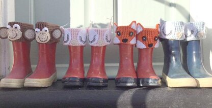 Animal welly boot topper
