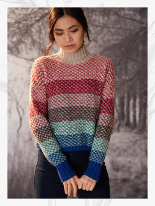 "Ginnie Jumper" - Sweater Knitting Pattern For Women in Willow and Lark Nest